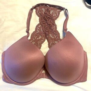 Body by Victoria racer back perfect shape bra 34DD mauve color
